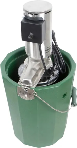 Vista 5 de Máquina eléctrica de helado PREMIUM de 6 cuartos - Acero inoxidable - Bañera a prueba de fugas
