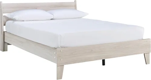 Vista 25 de Signature Design by Ashley - Base de cama con plataforma de granja casual Shawburn, tamaño matrimonial, cal desgastada