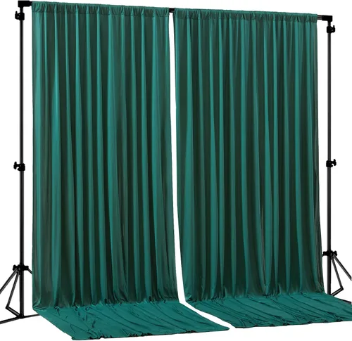 Vista 21 de Cortinas de Fondo Beige - Cortinas de Poliéster Sin Arrugas para Fotografía, Cortinas de Fondo para Fiestas, para Decoraciones de Baby Shower