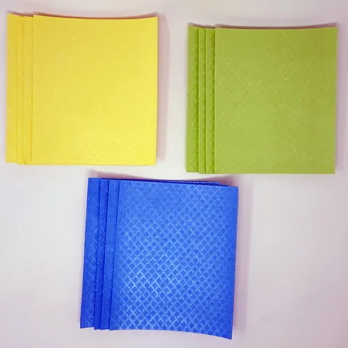 Vista 8 de Paños de cocina suecos reutilizables, paños de cocina ultra absorbentes para cocina, baño, lavar platos y más - Esponjas de celulosa - Paquete de 12