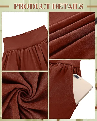 Vista 5 de Neer - Conjunto de 3 pantalones de yoga de pierna ancha para mujer, cómodos, holgados, de cintura alta, pantalones deportivos casuales