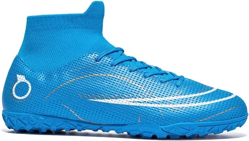 Vista 3 de Botas de fútbol para hombre, zapatos de fútbol profesionales de alta calidad, para interiores y exteriores, cómodos tenis atléticos
