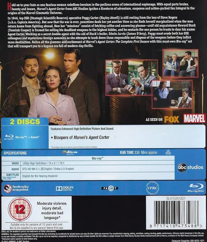 Vista 3 de Marvel's Agent Carter Temporada 1 y 2 Blu-ray Serie completa