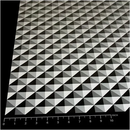 Vista 3 de BDF 4WHTRI - Lámina decorativa para ventana, triángulo blanco, 36 pulgadas x 7 pies