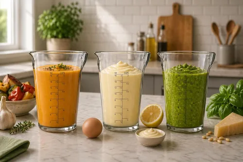 Vista 3 de Taza medidora Univen Hand Blender de 16 onzas (16.9 fl oz) se adapta a