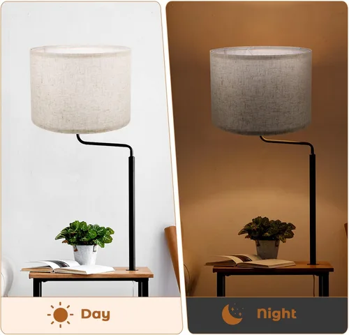 Vista 7 de Didiseaon Pantalla para lámparas de mesa, pantalla decorativa de tela, luz de repuesto, fácil de instalar