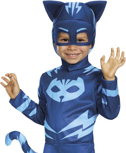Vista 4 de Disfraz de Catboy para niños, mono oficial de PJ Masks