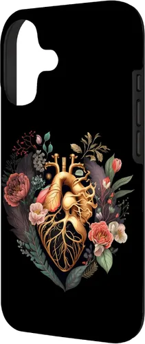 Vista 2 de Anatomical Heart and Flowers for Your Love Case for iPhone 17