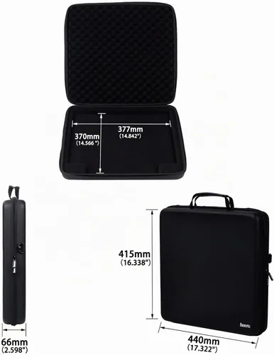 Vista 2 de Bolsa de transporte para controlador MIDI Banworks de poliuretano con carcasa rígida, ajuste personalizado para Ableton Push 3