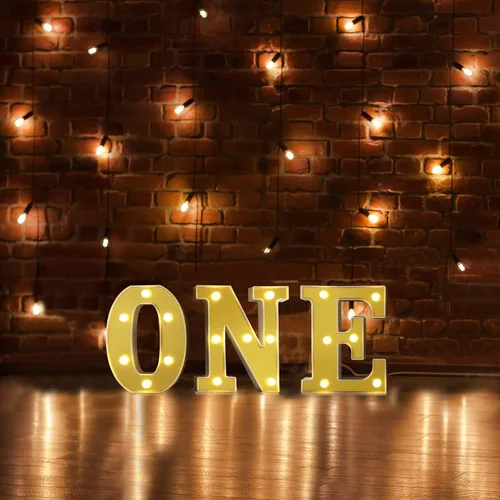 Vista 24 de Efavormart - Letrero 3D con luz LED de 6 pulgadas, color dorado con número 0, espejo frontal blanco cálido, funciona con pilas, brillo 72H