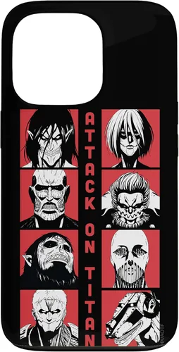 Vista 10 de Attack on Titan Funda Titan Lineup de temporada 4 para iPhone 17