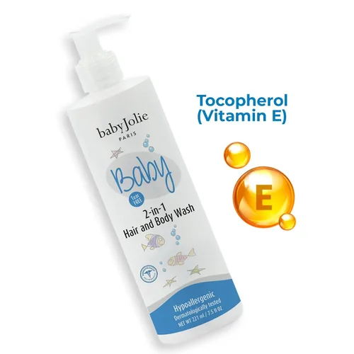 Vista 2 de Baby Jolie Gel de baño para bebés, gel de baño y cabello para niños y recién nacidos 2 en 1, champú + jabón, 7.5 onzas, 7.5 fl oz (1)