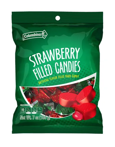 Vista 11 de Colombina Sweet Delights – Caramelos rellenos de frutas de 7 onzas – Cáscara dura y centro suave líquido – Piña, uva, manzana verde, fresa sabores