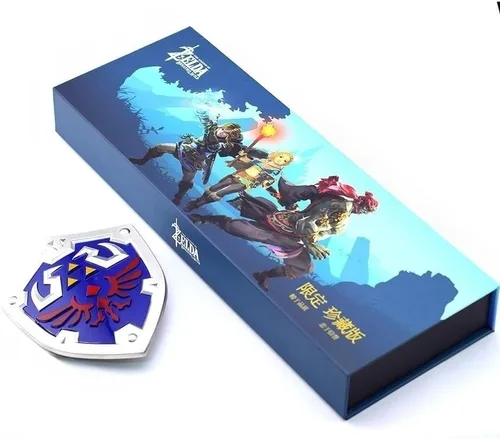 Vista 2 de Superbuybox Legend of Zelda Link Arma Espada Daga Sheild Figura de acción Colección de Juego Decoración de Escritorio Habitación Mochila Colgante