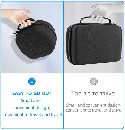 Vista 3 de dethinton Compatible con Oculus Quest2, funda de viaje compatible con Oculus Quest2 todo en uno para juegos de realidad virtual y controladores