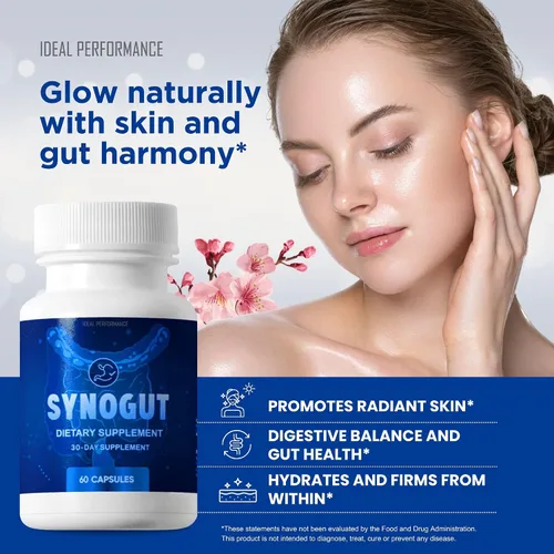 Vista 2 de IDEAL PERFORMANCE Synogut Pills Suplemento dietético para la salud intestinal (3 botellas)