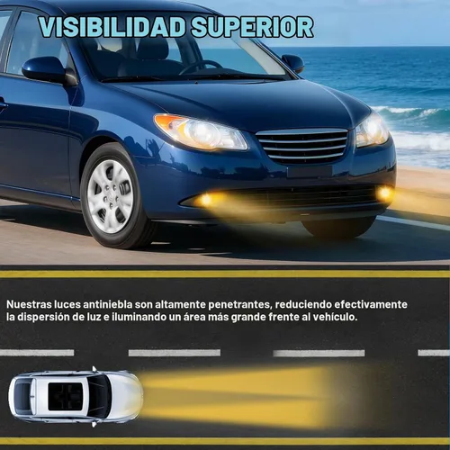 Vista 2 de Luces antiniebla adecuadas para 2007-2010 Hyundai Elantra/Avante, lámparas de conducción para parachoques, luces antiniebla, lado del conductor