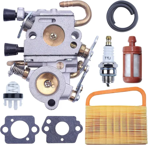 Vista 4 de Para sierra de corte de hormigón Stihl TS410 TS420, kit de carburador, reemplaza el número de pieza por 4238-120-0600, reemplaza por Zama por