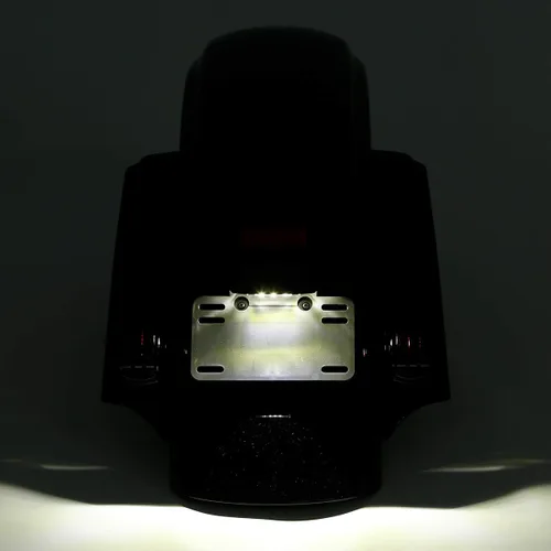 Vista 7 de Kit de guardabarros trasero con luces LED de parada/trasera/intermitentes integradas para modelos Harley Touring 2014 y posteriores, carcasa negra