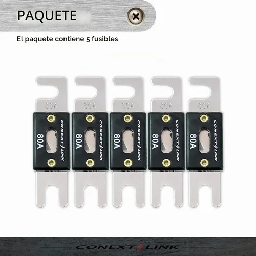 Vista 5 de ANL80-5 80 A Amp ANL Fusible de hoja niquelado paquete de 5