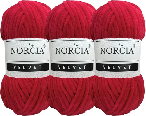 Vista 9 de Hilo de Terciopelo Suave Chenille para Ganchillo Super Voluminoso (100g-3.50oz) (68m-74.3 yds) Hilo para Manta de Bebé para Tejer Amigurumi Hilo