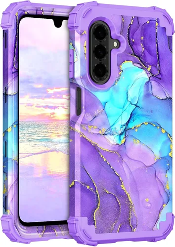 Vista 65 de Hocase Funda para Galaxy A37 5G, protección resistente a prueba de golpes, parachoques de goma de silicona suave+funda protectora híbrida