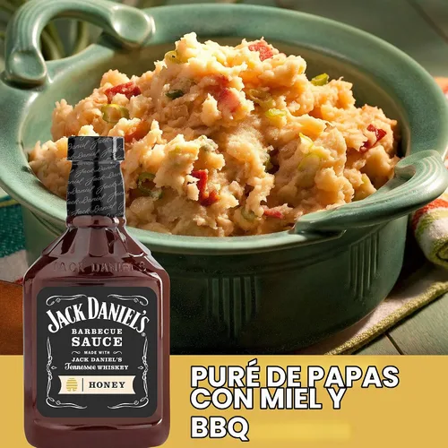 Vista 3 de Jack Daniel's Honey - Salsa para barbacoa (botella de 19 onzas)