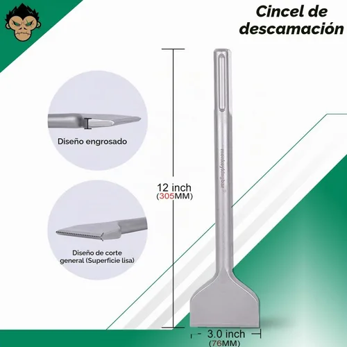 Vista 4 de MonkeyKingBar -Sds Max Bits 12" Set para hormigón y ladrillo - 3 piezas