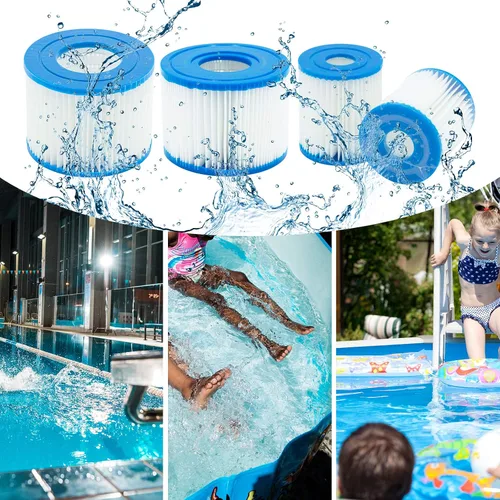Vista 5 de Cartucho de filtro de piscina tipo I, 3.11 x 3.48 pulgadas, tamaño I para filtro de piscina, bombas de filtro de piscina, reemplazos universales