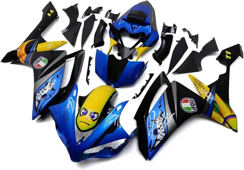 Vista 2 de Sportbikefairings Molde de inyección Kit de carenados para Yamaha 2007 2008 YZF-R1 07 08 YZF-1000 R1 ABS plástico motocicleta Carrocería Shark