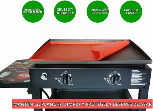 Vista 5 de Favfully - Tapete de silicona para parrilla, cubierta de parrilla de 22 pulgadas, funda protectora para parrilla Blackstone de 22 pulgadas