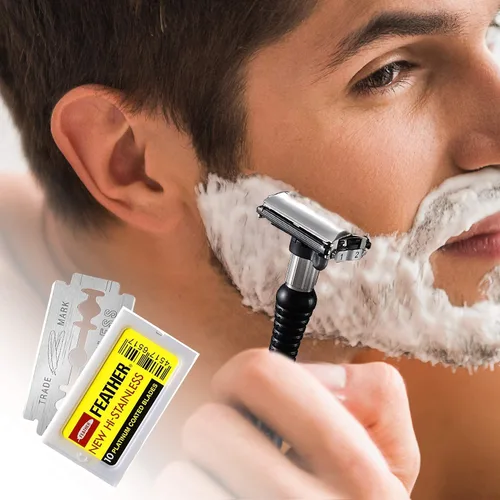 Vista 6 de Feather Cuchillas de afeitar de seguridad de doble filo, 10