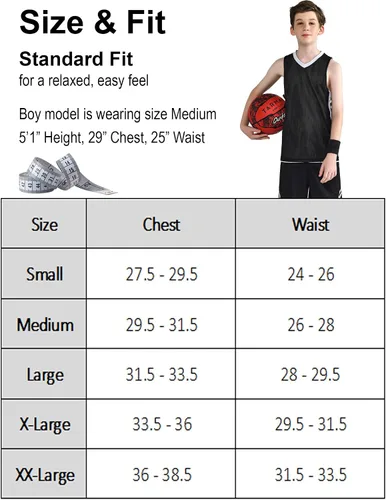 Vista 7 de Liberty Imports - Juego de 10 camisetas reversibles de malla para baloncesto