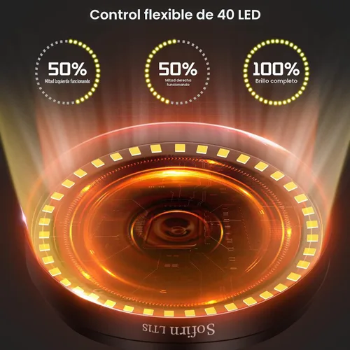 Vista 7 de Sofirn LT1S - Linterna LED para campamento, linterna recargable con luz