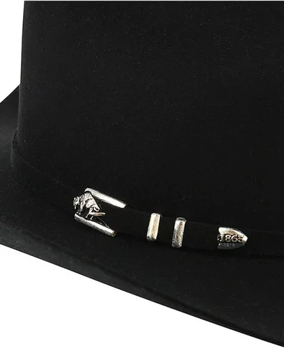 Vista 5 de Stetson Men's Apache 4X Felt Cowboy Hat Negro