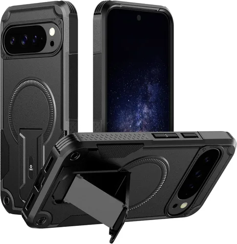 Vista 15 de ONES Funda para Samsung Galaxy A56 5G / A36 5G, grado MIL, a prueba de caídas, doble capa a prueba de golpes, bolsa de aire de esquina, soporte