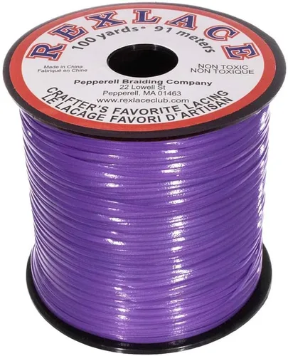Vista 9 de Craft County Rexlace Plastic Craft Lace - Encaje para manualidades, 3/32 pulgadas (verde manzana)