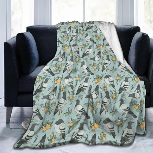 Vista 20 de Manta de franela con patrón de ciervo y oso, 50x40 pulgadas, unisex para adultos y niños, para todas las estaciones, estilo Art Deco