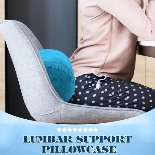 Vista 5 de Newwiee 2 fundas de almohada cilíndricas para el cuello cervical con cremallera de 16 x 6 pulgadas, rollo de cuello redondo, funda de almohada Azul