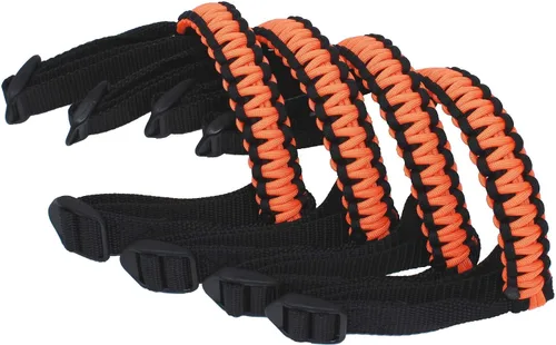 Vista 13 de BubbasGarageTv - Asas de Agarre de Paracord para Jeep Wrangler/Gladiator CJ YJ TJ JK JL JT (Verde Lima)