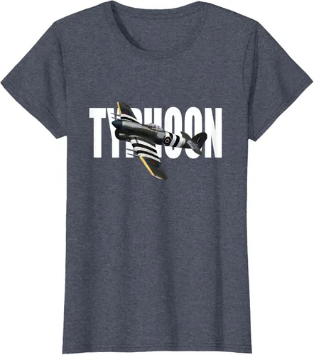 Vista 85 de RAF Hawker Typhoon WW2 Fighter Aircraft T-Shirt
