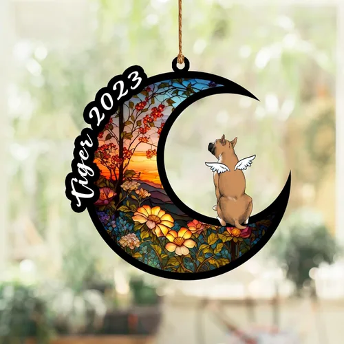 Vista 257 de Nazenti Atrapasoles conmemorativo para perros, adornos de Navidad personalizados para perros, adorno de Navidad, regalos conmemorativos para perros