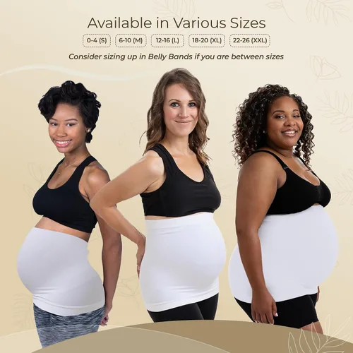 Vista 5 de Maternity Belly Band - 4-Way Stretch Post Partum Belly Band For Lumbar & Back Support - Pregnancy Gifts for Moms