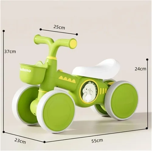 Vista 2 de Ride on Toys Baby Balance Bikes 4 Wheel Wiggle Car Wiggle car Green
