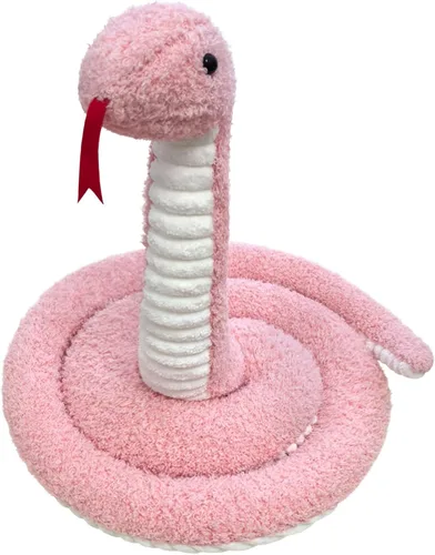 Vista 14 de Juguete de peluche negro de serpiente de peluche, suave juguete de peluche para niños y niñas, regalos para niños o novia, 17 pulgadas