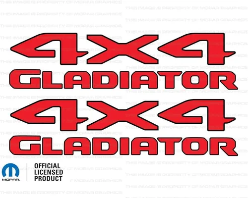 Vista 14 de Adhesivos gráficos de cabecera de gladiador 4x4 para Jeep Wrangler/Gladiator JL/JT (2019-2024) 392 bronce con contorno negro F392BO (juego de 2)
