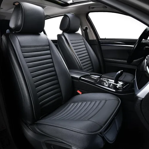Vista 8 de Cubiertas para asiento trasero Sunny color, cojines para asiento trasero, protector de banco automático con piel de PU transpirable y fondo Beige