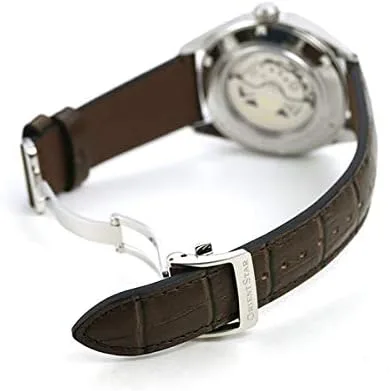Vista 2 de ORIENT Reloj automático analógico para hombre con correa de cuero RE-AV0006Y00B, Marrón, Correa