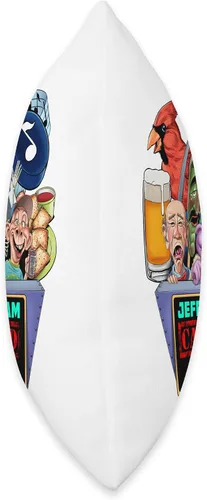 Vista 2 de JEFF DUNHAM St. Louis, MO (2023) - Almohada de 16 x 16 pulgadas, multicolor
