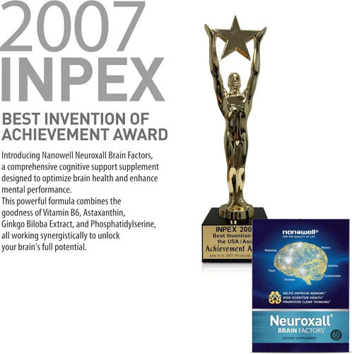Vista 8 de NANOWELL Factores cerebrales neuroxall - Apoyo cognitivo con vitamina B6, astaxantina, extracto de ginkgo biloba y fosfatidilserina - Aumenta